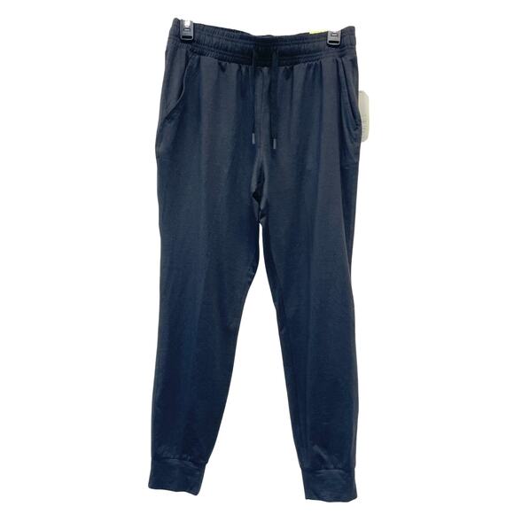 All In Motion Mens Athletic Joggers S Black Stretch Waistband Pockets - Picture 1 of 4